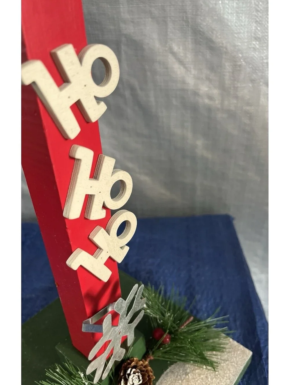 Vintage Wooden Santa Clause Christmas Mailbox 20”